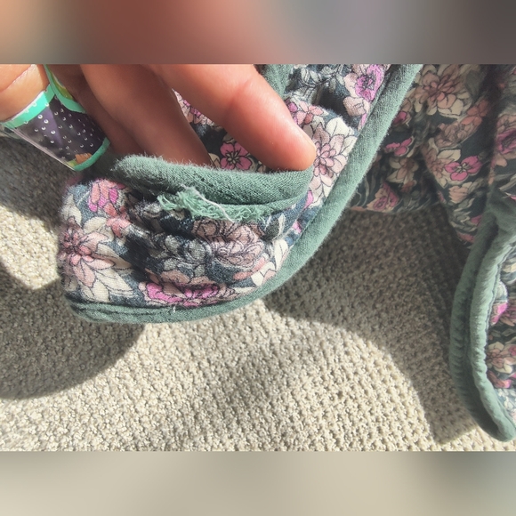 Self Contrast Lacey Quilted Vest - M - Picture 6 of 10